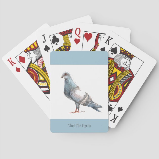 "Theo die Tauben-" Spielkarten (Rückseite)