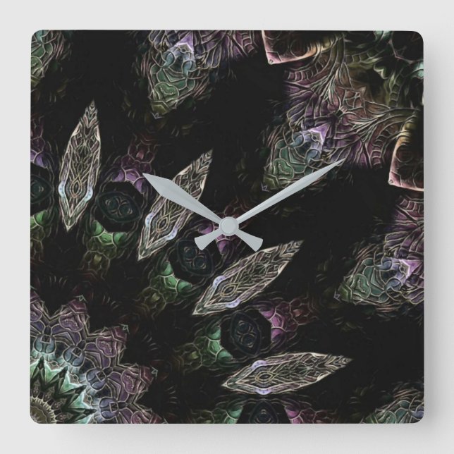 Theo  quadratische wanduhr (Vorderseite)