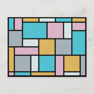 Theo Van Doesburg - Komposition 17 - Mondrian Art Postkarte