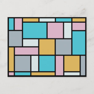Theo Van Doesburg - Komposition 17 - Mondrian-Kuns Postkarte
