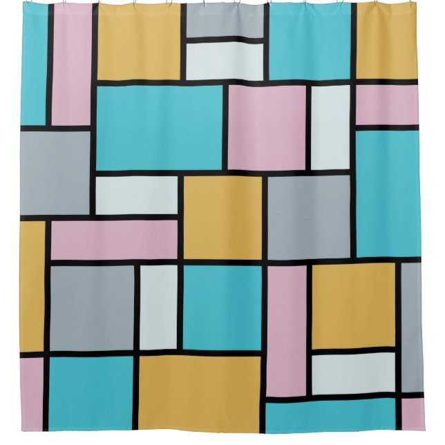 Theo Van Doesburg - Zusammensetzung XVII Duschvorhang (Vorderseite)