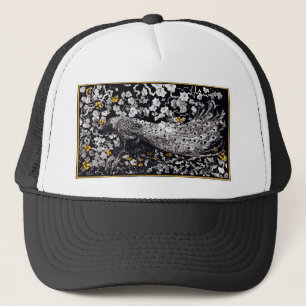 Theo Van Hoytema Retro Peacock Clip Art Black und Truckerkappe