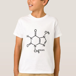 Theobrominmolekulare chemische Formel T-Shirt