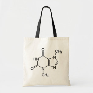 Theobrominschokolade Molekül Chemisches Diagramm Tragetasche