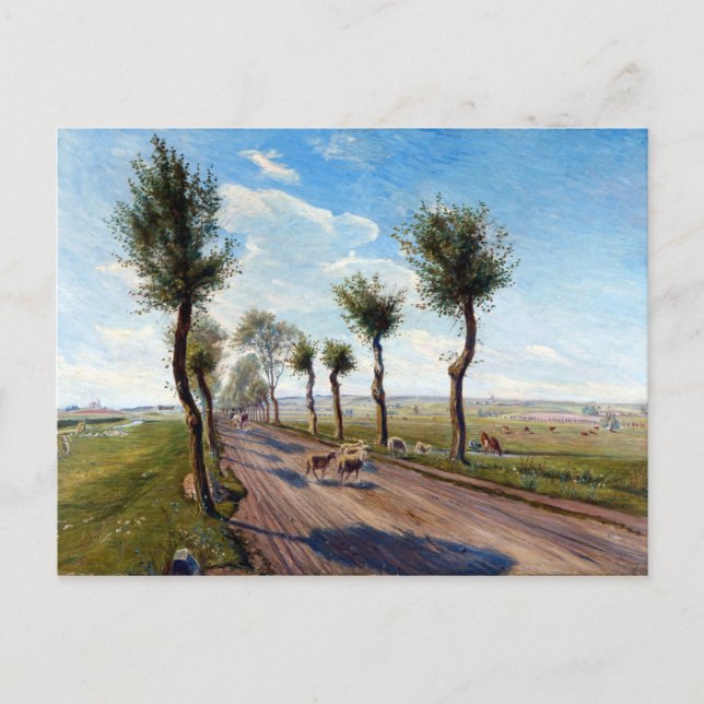 Theodor Philipsen Country Road bei Faarevejle Postkarte (Vorderseite)