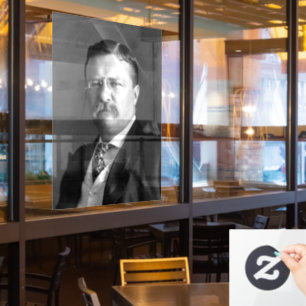 Theodor Roosevelt Teddy Präsident Republikaner Fensteraufkleber