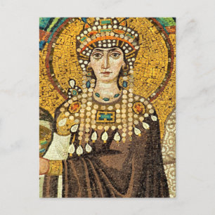 Theodora Byzantinisches Mosaiksymbol Postkarte