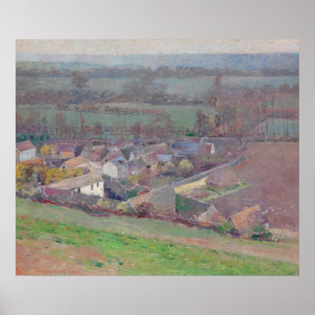 Theodore Robinson Landschaftskunst "Bird's eye vie Poster (Vorne)