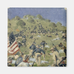 Theodore Roosevelt, der das Heilige Juan nimmt Magnet