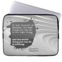 Theodore Roosevelt Inspiration Zitat "Entscheidung
