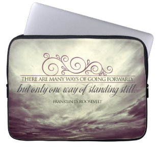 Theodore Roosevelt Inspiration Zitat "Stehend" Laptopschutzhülle