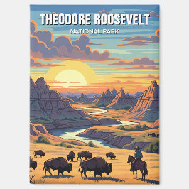 Theodore Roosevelt National Park North Dakota Magnet