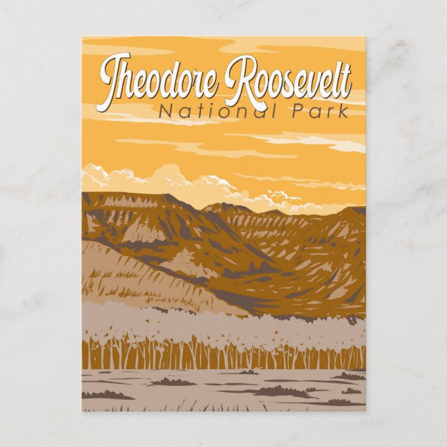 Theodore Roosevelt Nationalpark California Postkarte (Vorderseite)