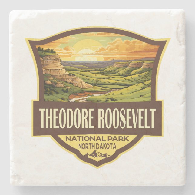Theodore Roosevelt Nationalpark California Steinuntersetzer (Vorderseite)