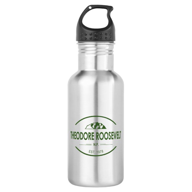 Theodore Roosevelt Nationalpark Edelstahlflasche (Vorderseite)