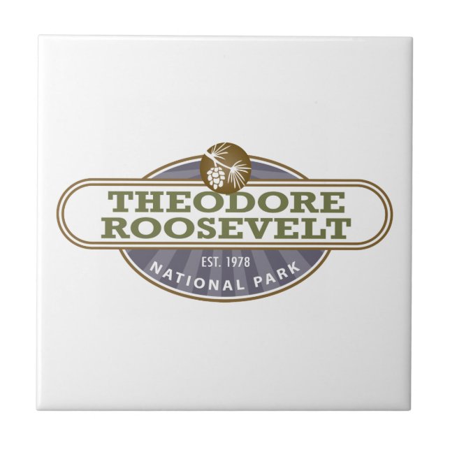 Theodore Roosevelt Nationalpark Fliese (Vorderseite)