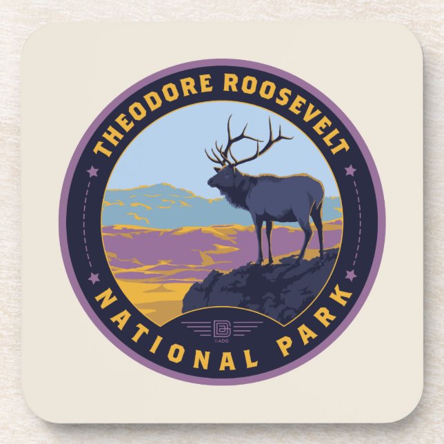 Theodore Roosevelt Nationalpark Getränkeuntersetzer (Vorderseite)