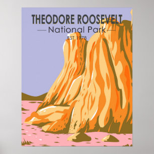 Theodore-Roosevelt-Nationalpark North Dakota Poster