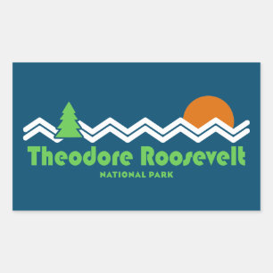 Theodore Roosevelt Nationalpark Rechteckiger Aufkleber