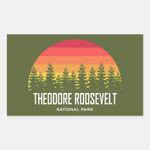 Theodore Roosevelt Nationalpark Rechteckiger Aufkleber