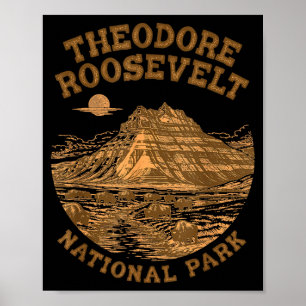 Theodore Roosevelt Nationalpark Reisende Natur Poster