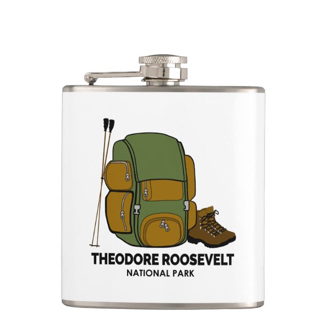Theodore Roosevelt Nationalpark - Rucksack Flachmann (Vorderseite)