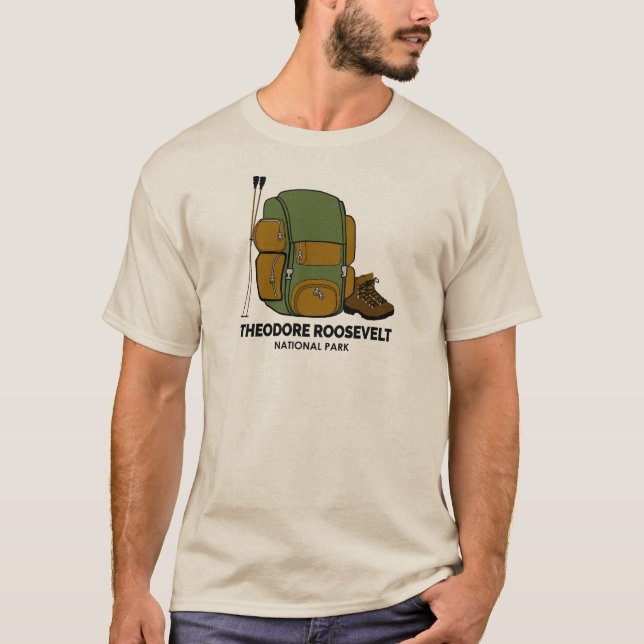 Theodore Roosevelt Nationalpark - Rucksack T-Shirt (Vorderseite)