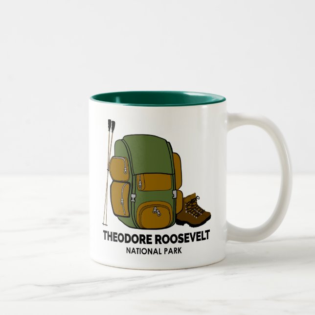 Theodore Roosevelt Nationalpark - Rucksack Zweifarbige Tasse (Rechts)