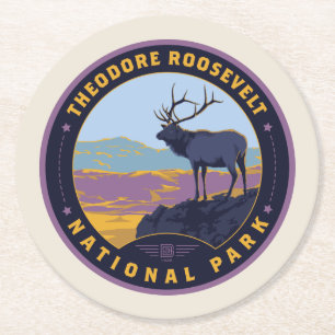 Theodore Roosevelt Nationalpark Runder Pappuntersetzer