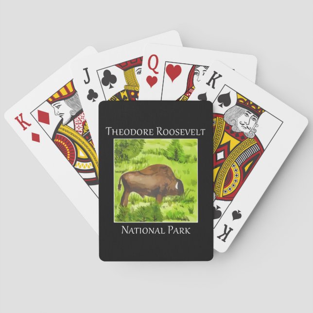 Theodore Roosevelt Nationalpark Spielkarten (Rückseite)