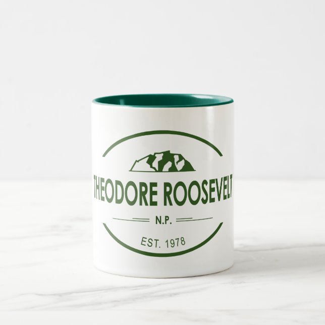 Theodore Roosevelt Nationalpark Zweifarbige Tasse (Mittel)