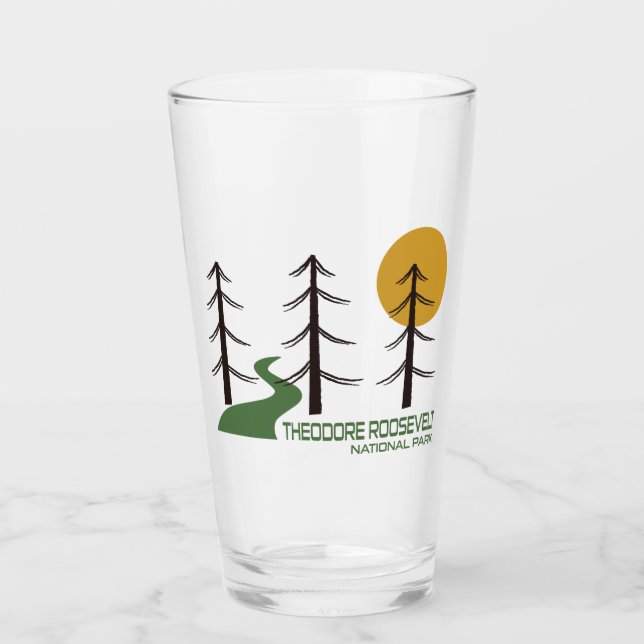 Theodore Roosevelt Nationalparkplatz Glas (Vorderseite)