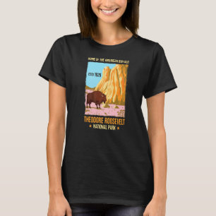 Theodore Roosevelt North Dakota Us National Park V T-Shirt