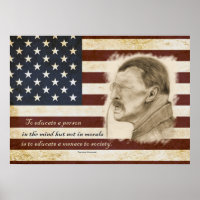 Theodore Roosevelt Portrait und Bildung Zitat
