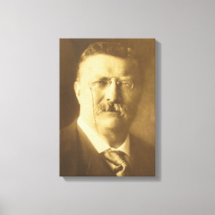 THEODORE ROOSEVELT-Porträt durch Edward S. Curtis Leinwanddruck
