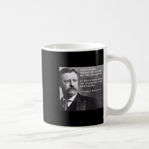 Theodore Roosevelt Pro-Demokratie Anti-Trump Patri Kaffeetasse
