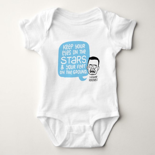 Theodore Roosevelt Säugling Bodysuit Baby Strampler (Vorderseite)