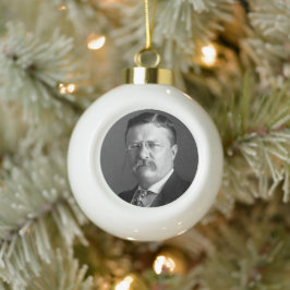 Theodore Roosevelt Teddy Präsident Republikaner Keramik Kugel-Ornament