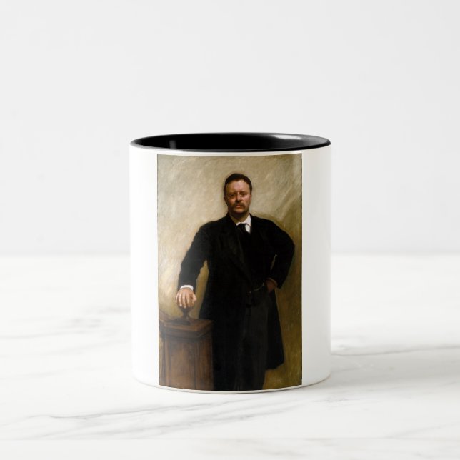 Theodore Roosevelt Zweifarbige Tasse (Mittel)