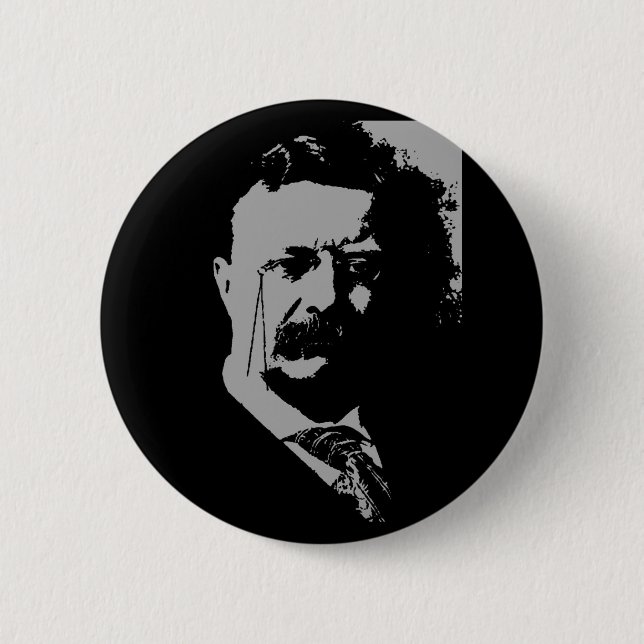Theodore- RooseveltSilhouette Button (Vorderseite)