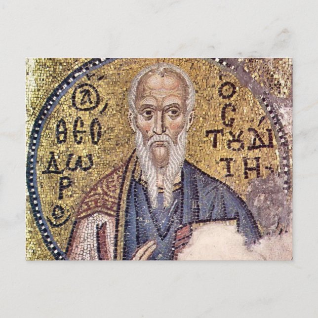 Theodore - Studio Byzantinisches Mosaikikon Postkarte (Vorderseite)