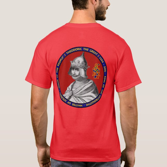 Theodoric das große Porträt-Siegel-Shirt T-Shirt (Rückseite)