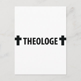Theologe Kreuz Ikone Postkarte