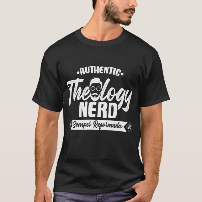 Theologie Nerd 1689 Reformiert Christliches Semina T-Shirt (Vorderseite)