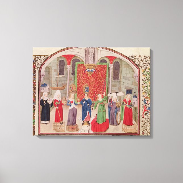 Theologische und Kardinal Tugenden Leinwanddruck (Vorderseite)