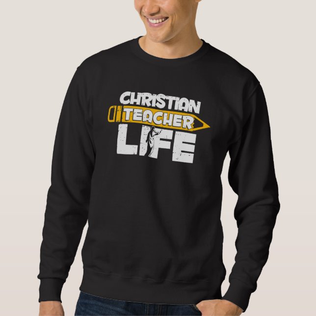 Theology Bible Study  Christianity Christian Teach Sweatshirt (Vorderseite)