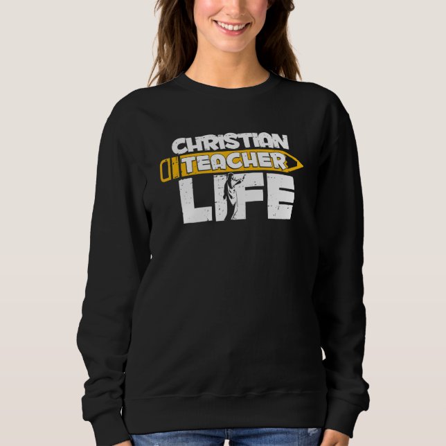 Theology Bible Study  Christianity Christian Teach Sweatshirt (Vorderseite)