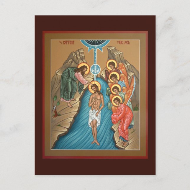 Theophany of Christ Prayer Card Postkarte (Vorderseite)
