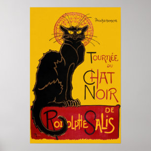 Theophile Steinlen - Le Chat Noir Affiche Vintage