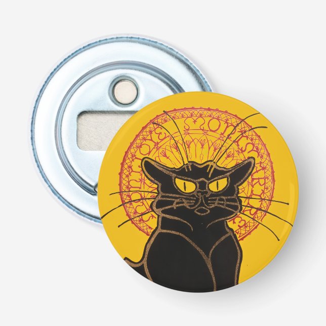 Theophile Steinlen - Le Chat Noir Vintag Flaschenöffner (Vorderseite)